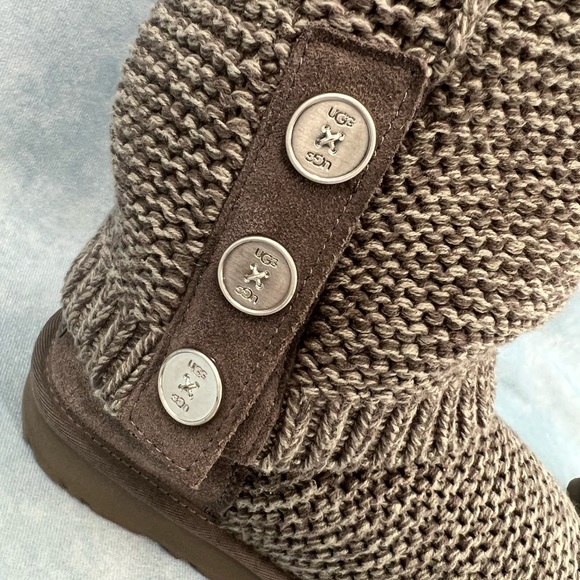 Ugg Cardy Charcoal Sweater Boot 10 - Picture 11 of 12